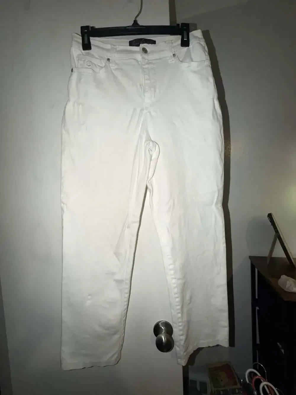 Gloria Vanderbilt Amanda Classic Fit White Stretch Jeans Size 8